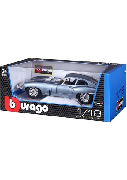 12044 Burago 1:18 Jaguar E-Type Coupe Model Araba
