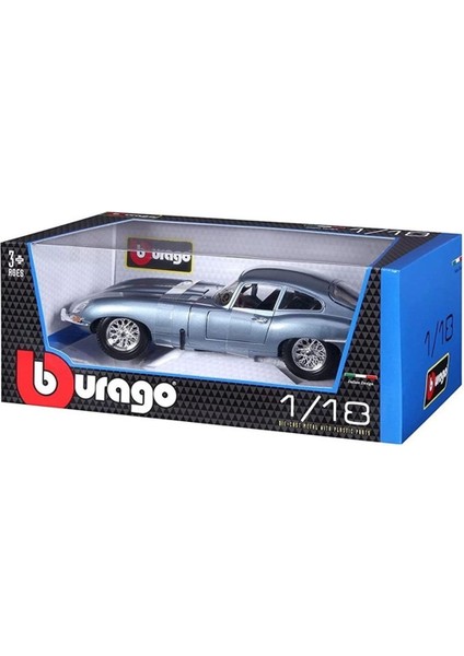 12044 Burago 1:18 Jaguar E-Type Coupe Model Araba