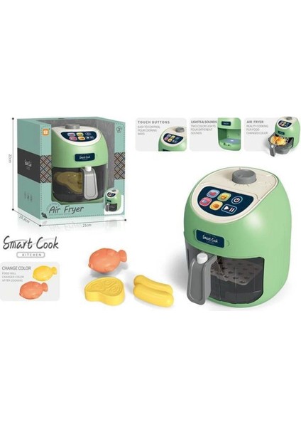 LD-6613A Dokunmatik Fritöz Set Gıdalar Renk Değiştirir -Vardem Oyuncak