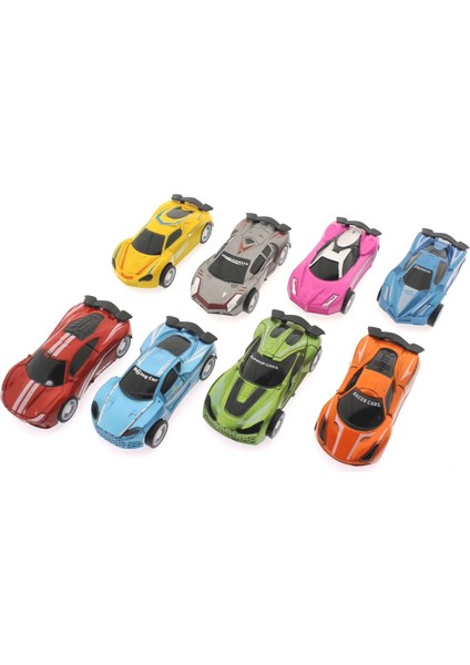 Road Masters 8'li Plastik Yarış Arabaları