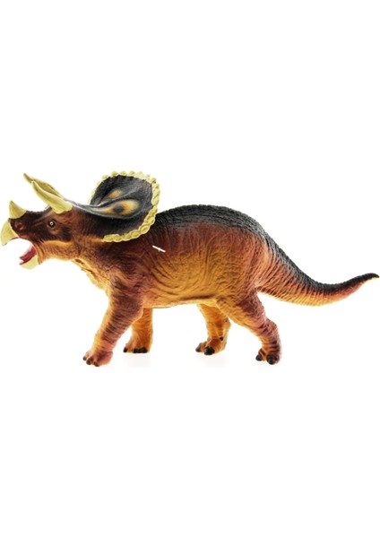 Yumuşak Plastik Dinozor Figür - Triceratops