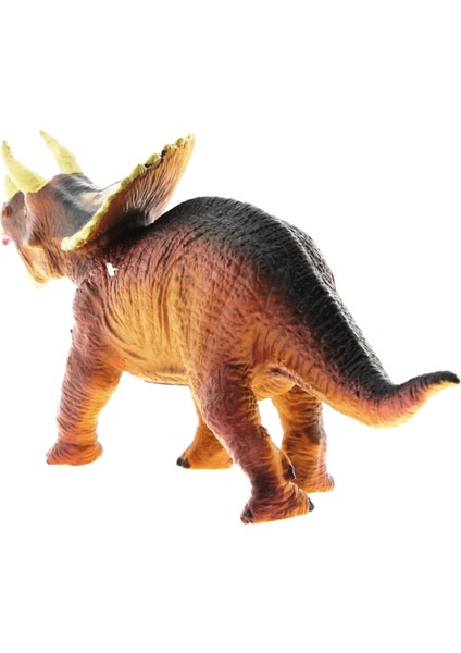 Yumuşak Plastik Dinozor Figür - Triceratops