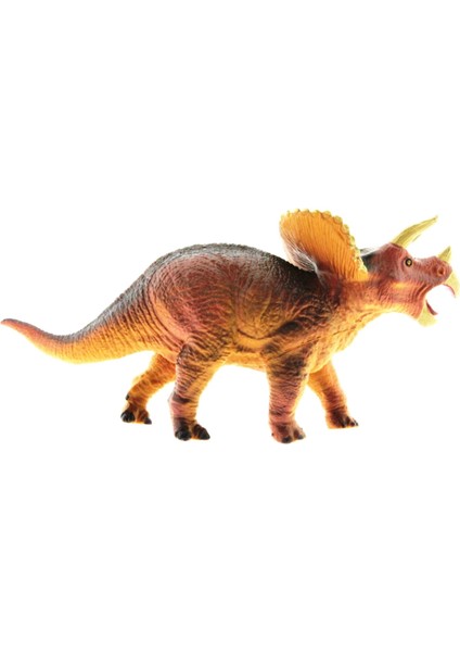 Yumuşak Plastik Dinozor Figür - Triceratops