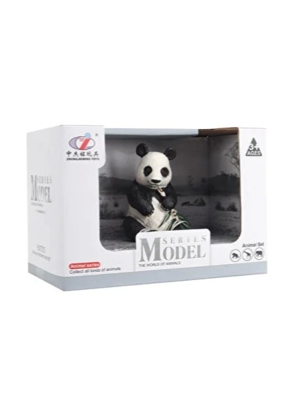 Kutulu Model Bambu Yiyen Panda