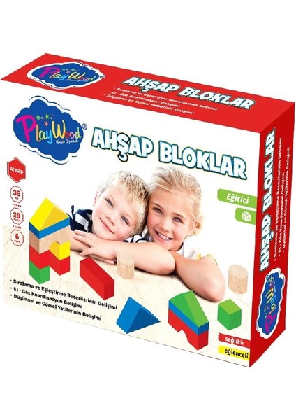 29 Parça Ahşap Eğitici Bloklar Doğal Oyuncak fiyatları