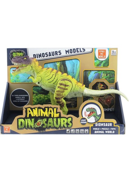 Sesli ve Işıklı Dinozor T-Rex 34 cm