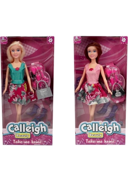 Kutulu 11,5inch. Calleigh Aksesuarlı Manken Bebek