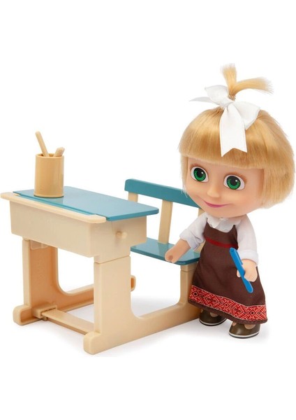MHA07000 Maşa ve Koca 12CM Masha ve Okul Oyun Seti