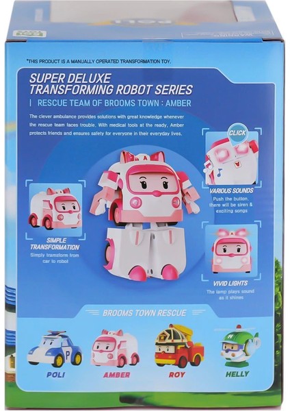 Polı MRT-687 Robocar Poli Büyük Transforming Robot Amber Sesli ve Işıklı fiyatları
