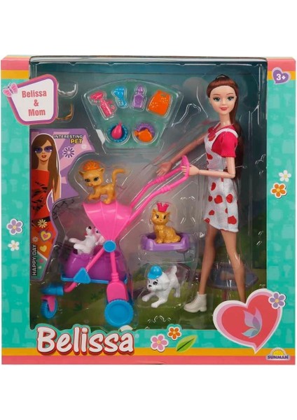 3045 Belissa'nın Annesi ve Sevimli Dostlar 30 cm -- 1 Adet Stokta Olan Gönderilir