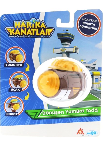 Harika Kanatlar Dönüşen Tekli Figür Yumbot Todd