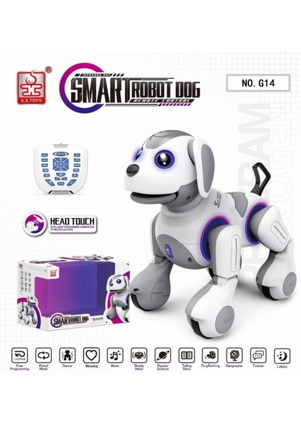 G14 Kumanlı Şarjlı Smart Interaktif Akıllı Robot Köpek -Vardem Oyuncak