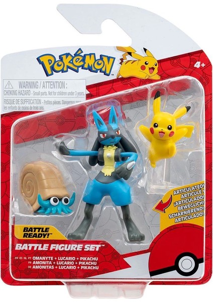 Pok 95155-K Pokemon Battle 3'lü Figür Seti