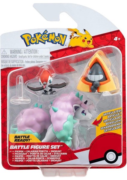 Pok 95155-K Pokemon Battle 3'lü Figür Seti
