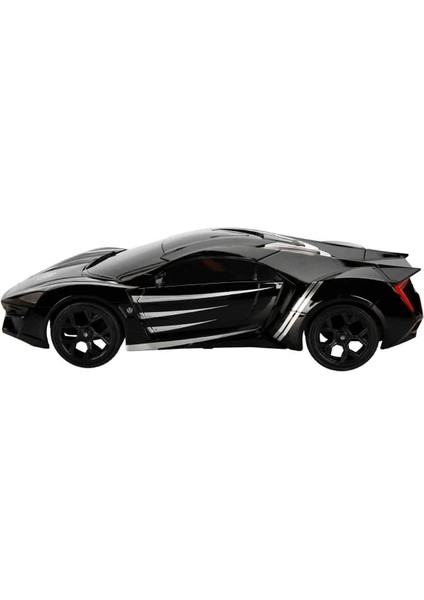 7037 Kumandalı 1:16 Avengers Black Panther Lykan Hypersport Araba fırsatları