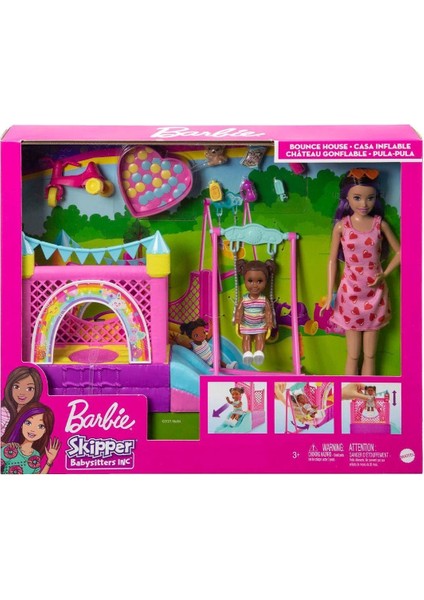 HHB67 Barbie Bebek Bakıcısı Skipper Oyun Evi Seti