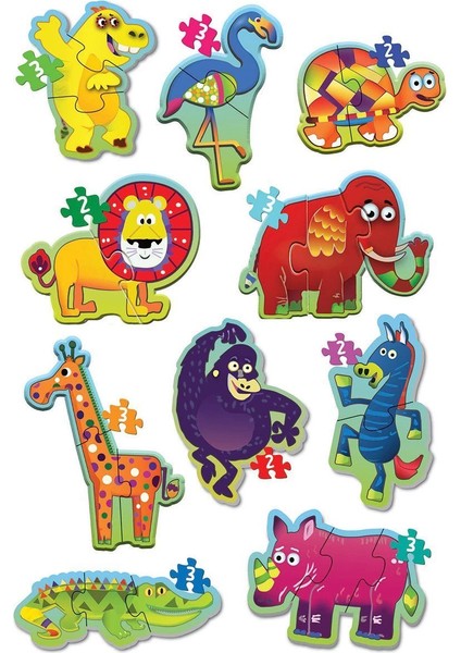 1727 Dıytoy, Baby Puzzle- Orman Hayvanları