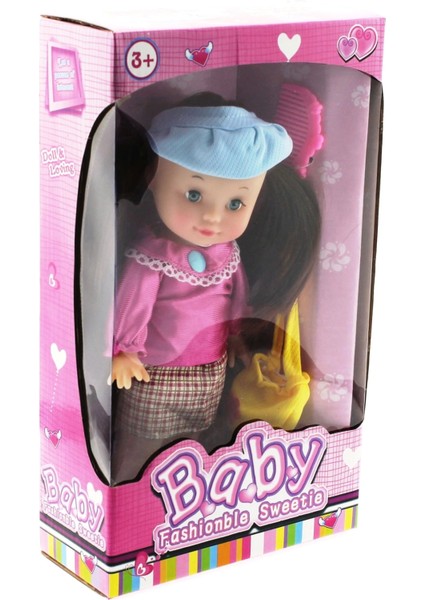 Pembe Saten Elbiseli Et Bebek