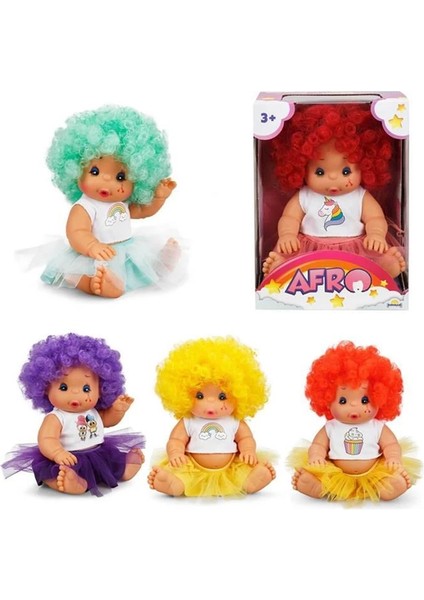 020040 Asbc-Afr-Bebek Renkli Kıvırcık Saçlı - Stokta Olan Renk Gönderilir fiyatları