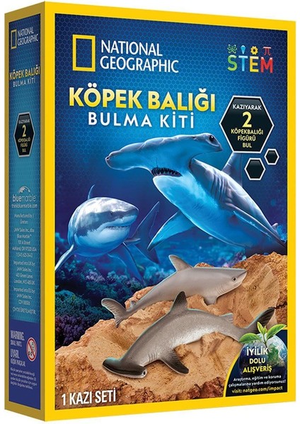 NAT07002 National Geographic Köpek Balığı Bulma Kiti - Trhamshdıg +6 Yaş