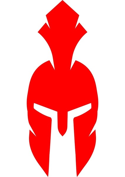 Miğfer STICKER17X17 cm Kırmızı