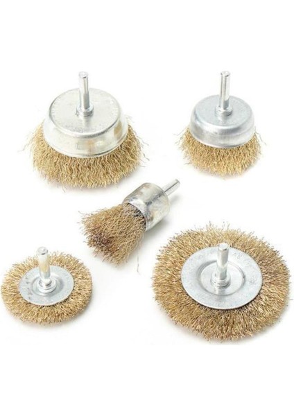 Pimli Tel Matkap Hobi Fırça 5 Parça Set