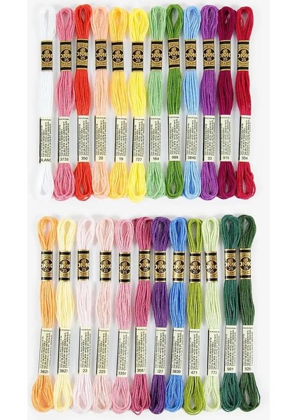 Metal Kutu Hediyeli Muline 24'lü Set - Çiçek Renkleri modelleri