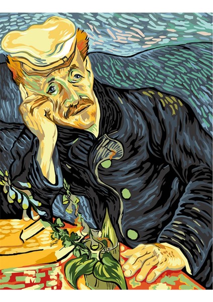 60X80CM - Van Gogh- Dr. Gachet'nin Portresi