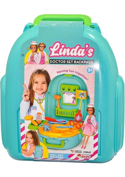 03843 Linda Nın Doktor Set Sırt Çantası -Fen