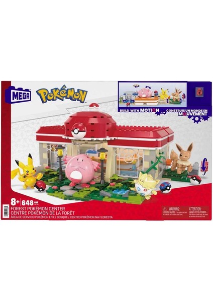 HNT93 Mega Pokémon™ Pokémon Dinlenme Tesisi 648 Parça +8 Yaş
