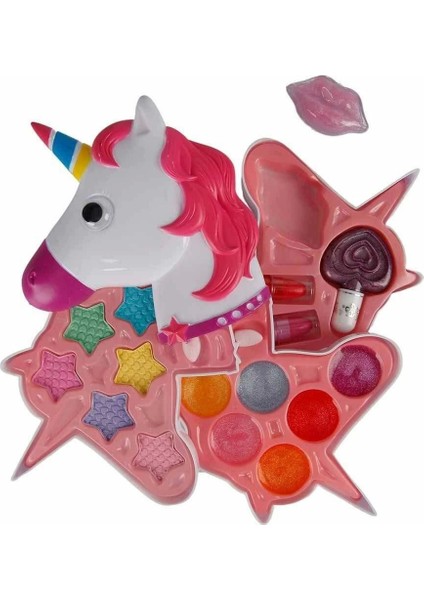 2602 Unicorn Şekilli 3 Katlı Makyaj Güzellik Seti fırsatları