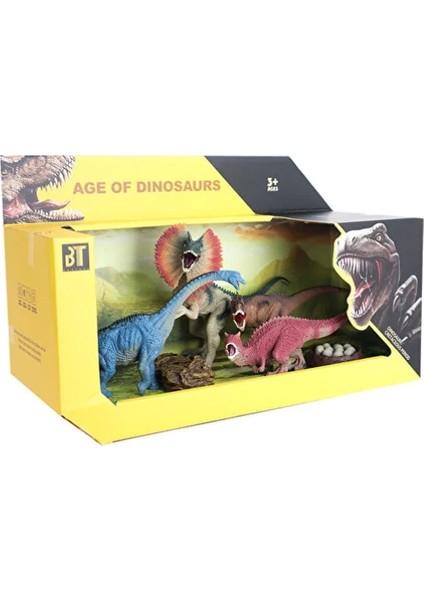 Aksesuarlı Model Dinozor Seti 4 Lü