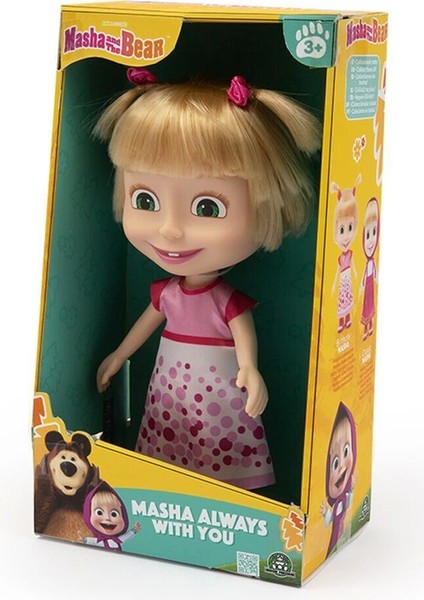 MHA41000 Maşa ve Koca Ayı - 23 cm Masha Doğum Günü Bebeği
