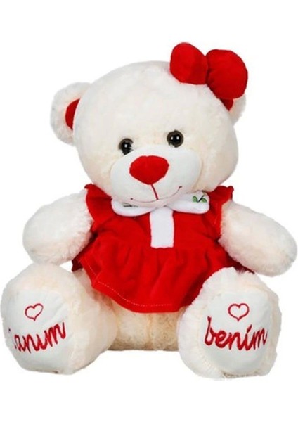 8331 Canım Benim Elbiseli Peluş Ayı