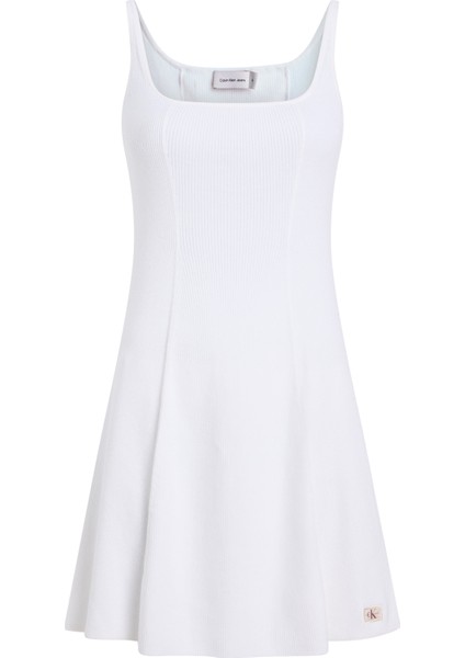 Calvın Kleın Woven Label Sweater Dress