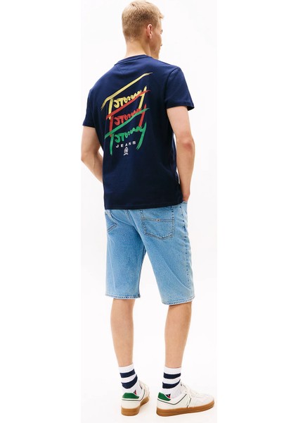 Tommy Hılfıger Tjm Reg Twısted Sıgntr Tee Ext fırsatları