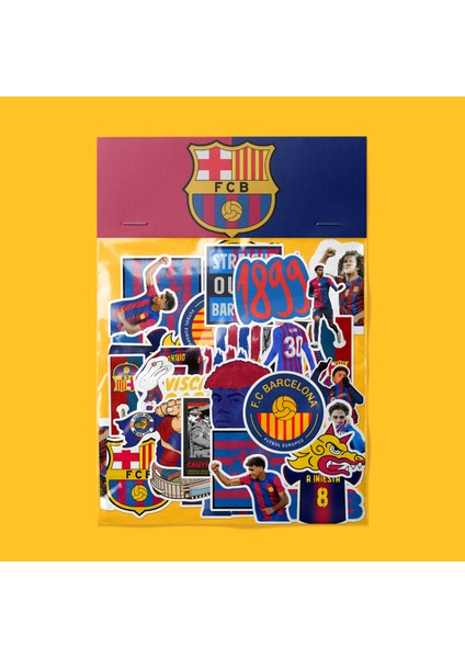 Fc Barcelona Sticker Paketi -Bullet Journal - Ajanda - Planner - Defter - Laptop Etiket Çıkartma Çok Renkli 10 x 15 Paket Boyutu 3 x 5 cm Stickerlar Paket Içeriği 25 Adet Dadi Ramba Sticker