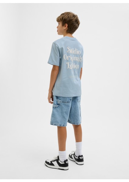 Baskılı Açık Mavi Erkek Çocuk T-Shirt 12278373 indirimleri