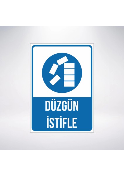 Düzgün Istifle Sticker 20X28 cm