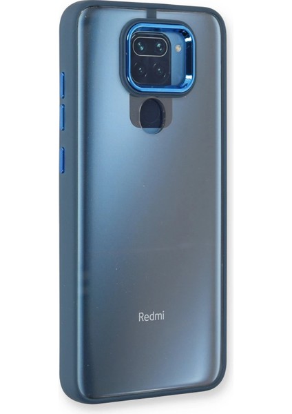 Xiaomi Redmi Note 9 Kılıf Dora Kapak - Mavi Bstmy
