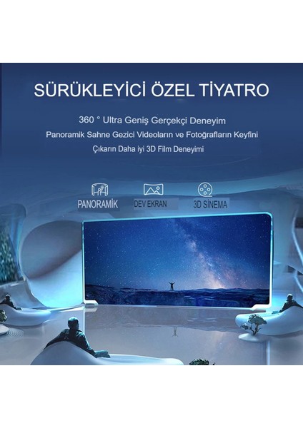 Shinecon SC-G07E 3D Sanal Gerçeklik Gözlüğü - Siyah Bstmy