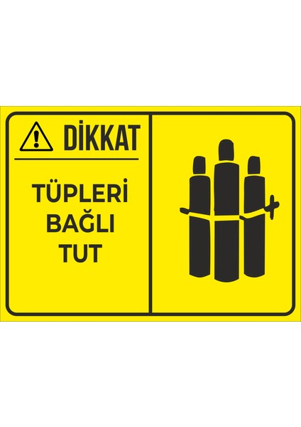 Tüpleri Bağlı Tut Sticker 20X28 cm