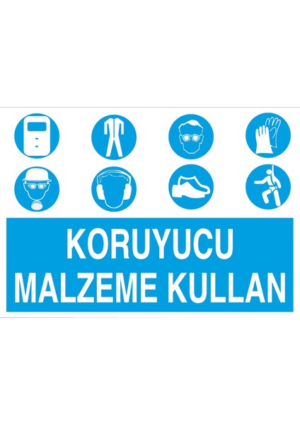 Koruyucu Malzeme Kullan Sticker 20X28 cm