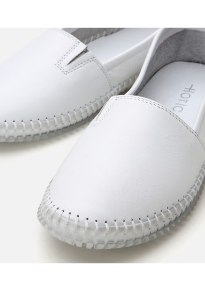 01AYH306620A900 KADIN Deri Beyaz Ultra Esnek Tabanlı Comfort Ayakkabı modelleri