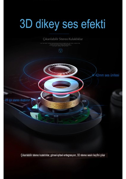Shinecon SC-G02ED 3D Sanal Gerçeklik Gözlüğü - Siyah Bstmy