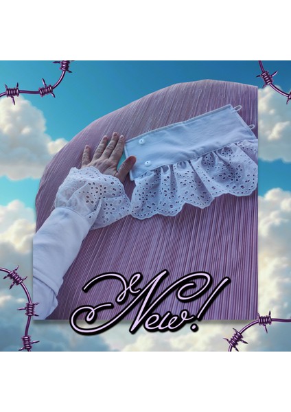 Beyaz Güpürlü Seyyar Uzatıcı Kolluk