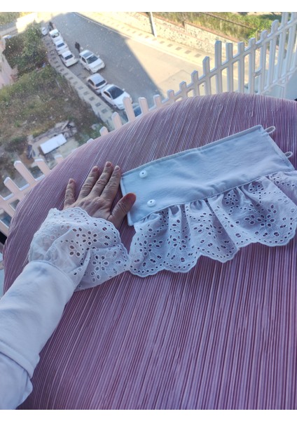 Beyaz Güpürlü Seyyar Uzatıcı Kolluk indirimleri