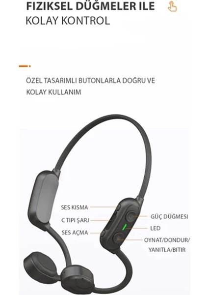 AS10 Plus Suya Dalı Bluetooth Kulaklık - Kırmızı Bstmy