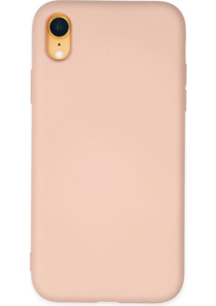 Iphone Xr Kılıf Nano Içi Kadife Silikon - Pudra Bstmy