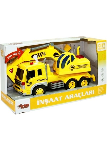 WY310B-C-D 1:16 Sürtmeli Sesli Işıklı Damperli Kamyon